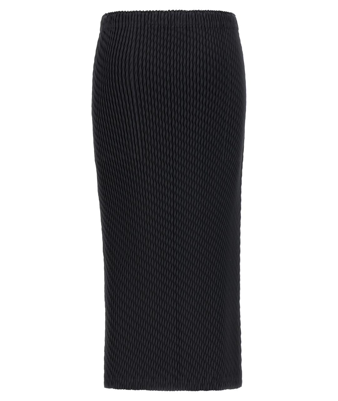 ISSEY MIYAKE Черная полиэстеровая юбка миди, фото 2