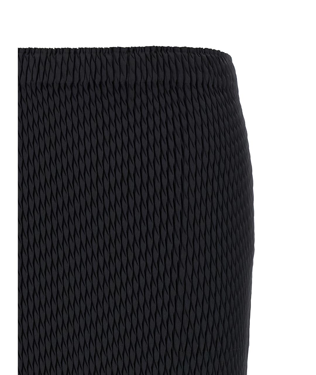 ISSEY MIYAKE Черная полиэстеровая юбка миди, фото 3