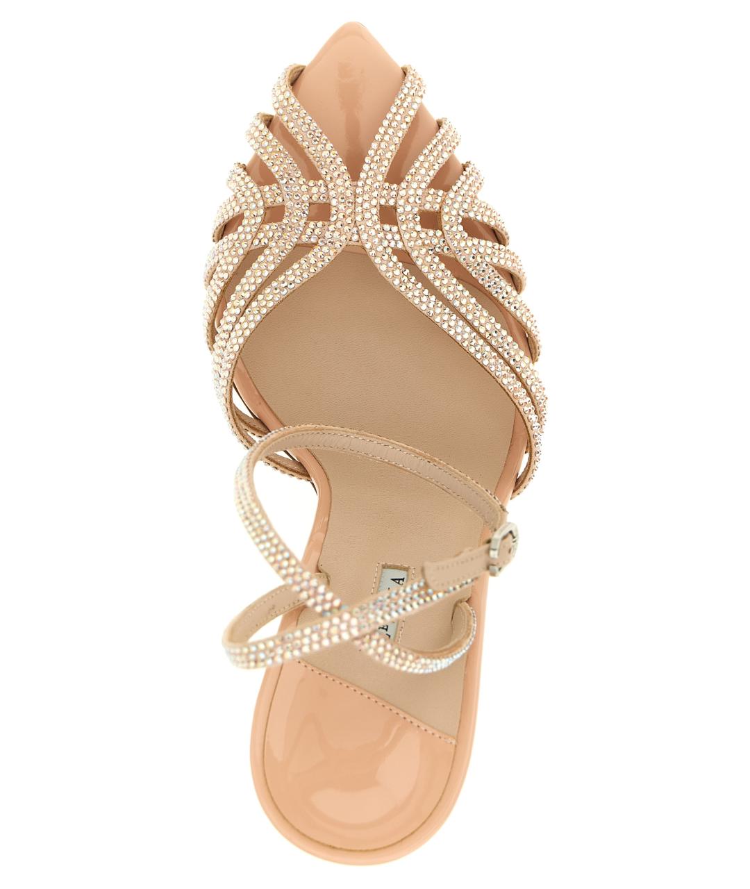 LE SILLA Розовые кожаные босоножки, фото 4