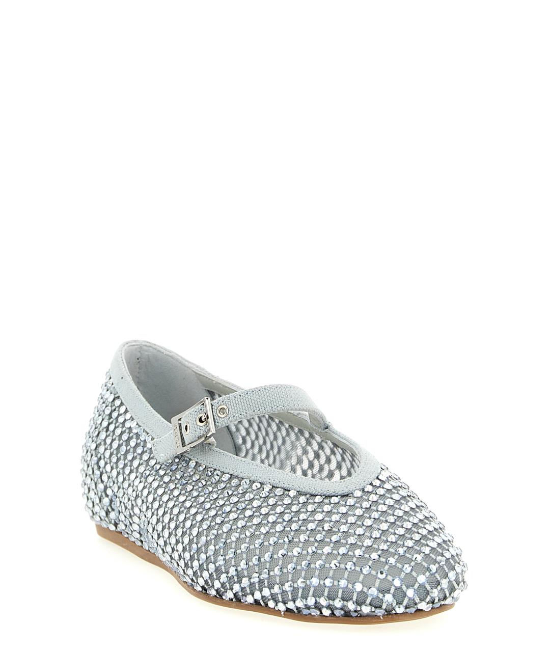 LE SILLA Серебряные балетки, фото 2