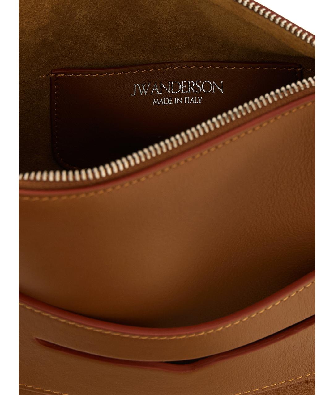 J.W.ANDERSON Коричневая кожаная сумка через плечо, фото 4