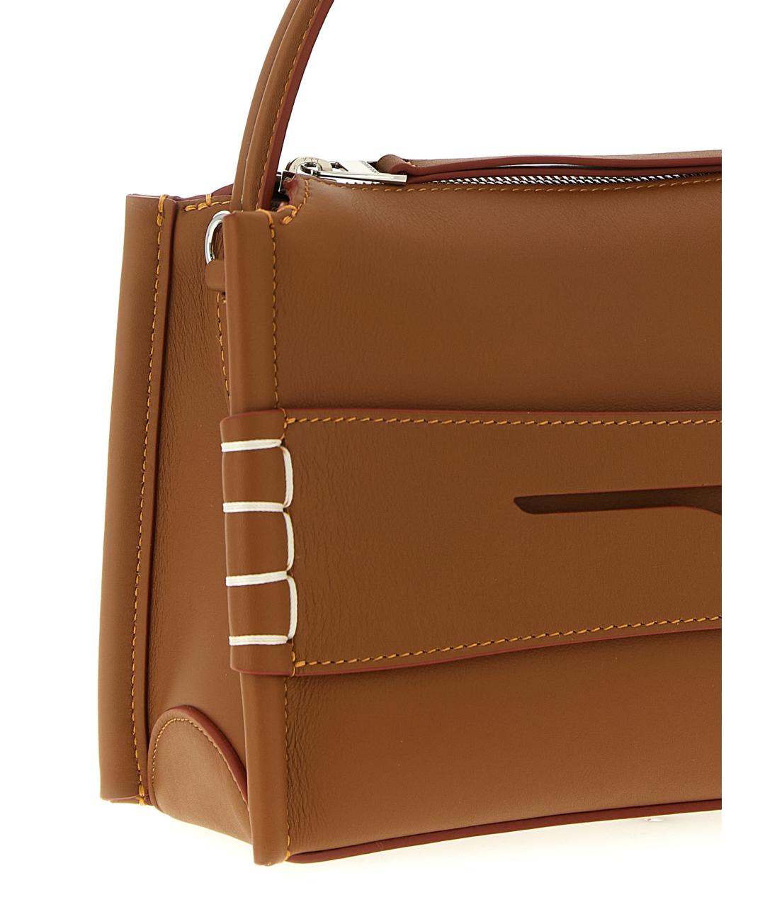 J.W.ANDERSON Коричневая кожаная сумка через плечо, фото 3