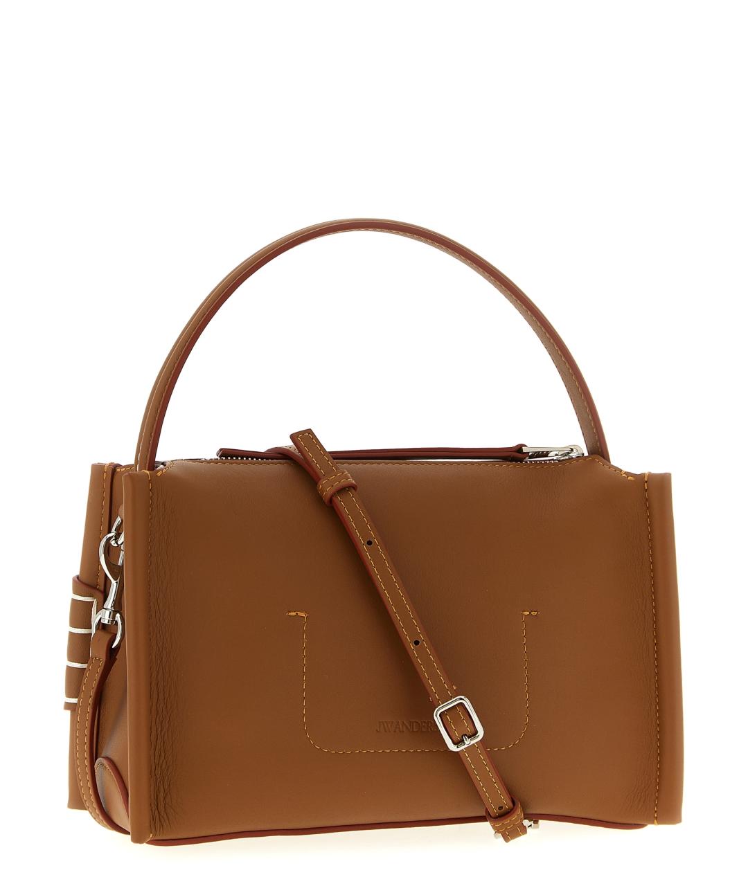 J.W.ANDERSON Коричневая кожаная сумка через плечо, фото 2