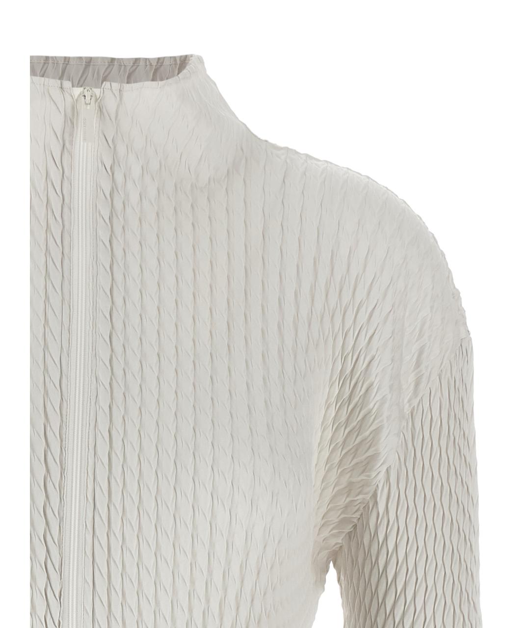 ISSEY MIYAKE Белый полиэстеровый кардиган, фото 3