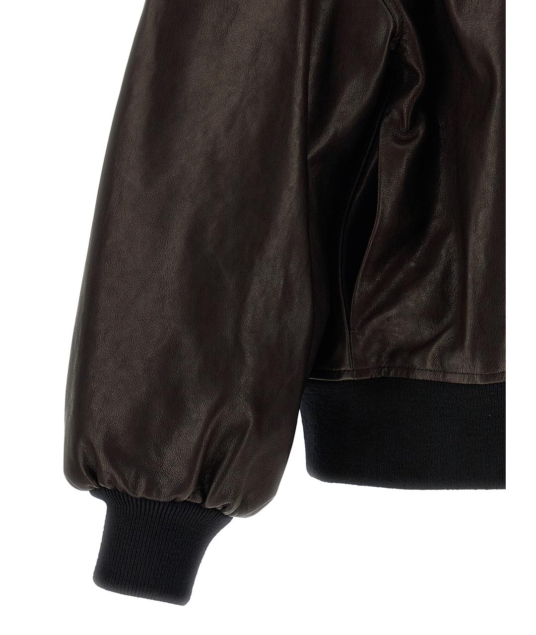 KHAITE Коричневая кожаная куртка, фото 4