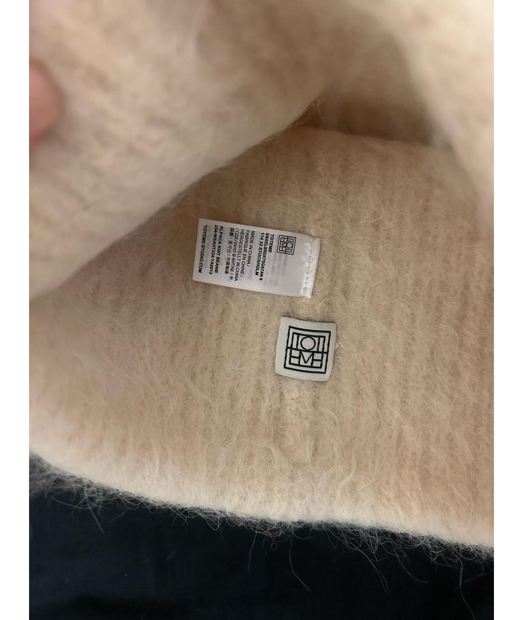 TOTEME Бежевая шерстяная шапка, фото 4