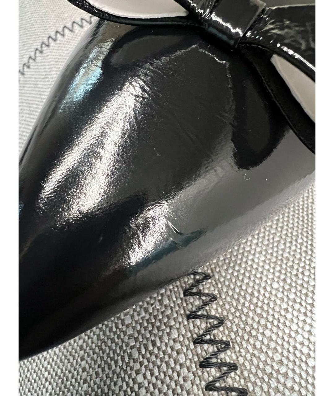 CHANEL Черные туфли из лакированной кожи, фото 7