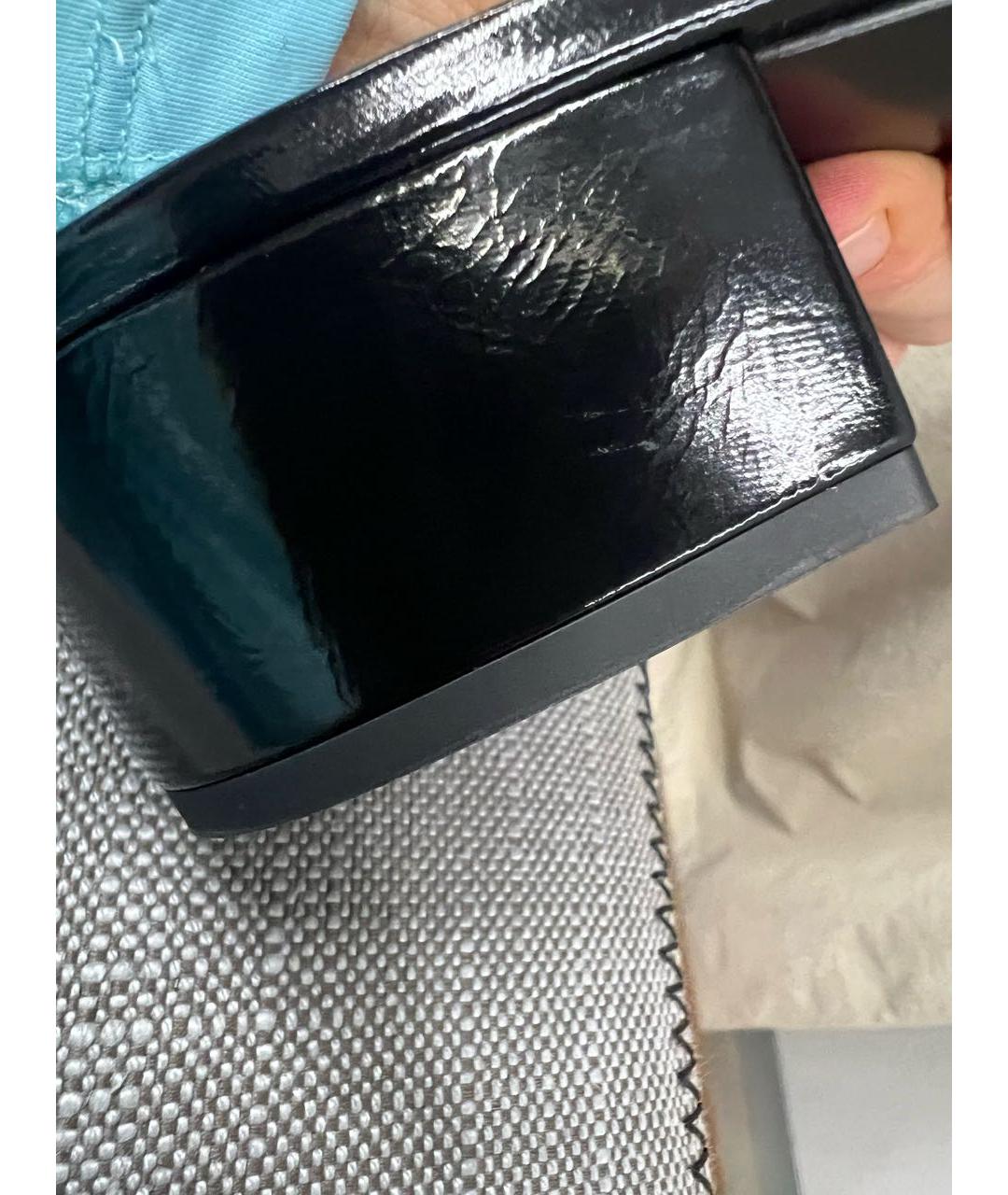 CHANEL Черные туфли из лакированной кожи, фото 6