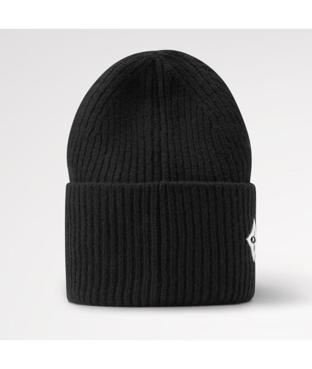 LOUIS VUITTON Черная шерстяная шапка, фото 3