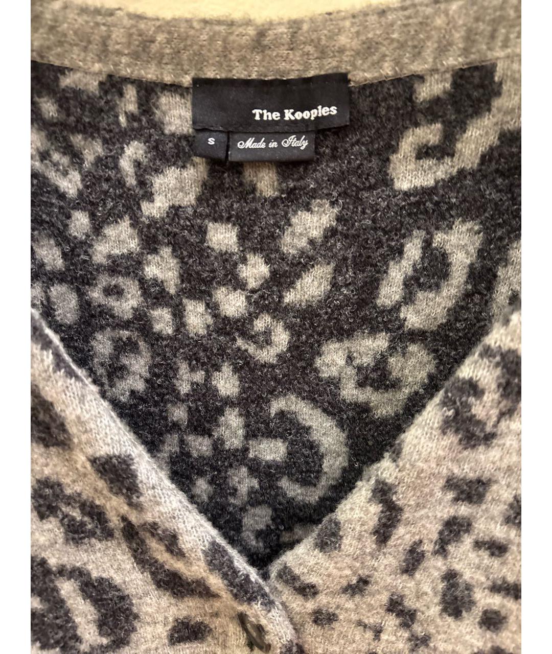 THE KOOPLES Серый шерстяной кардиган, фото 3