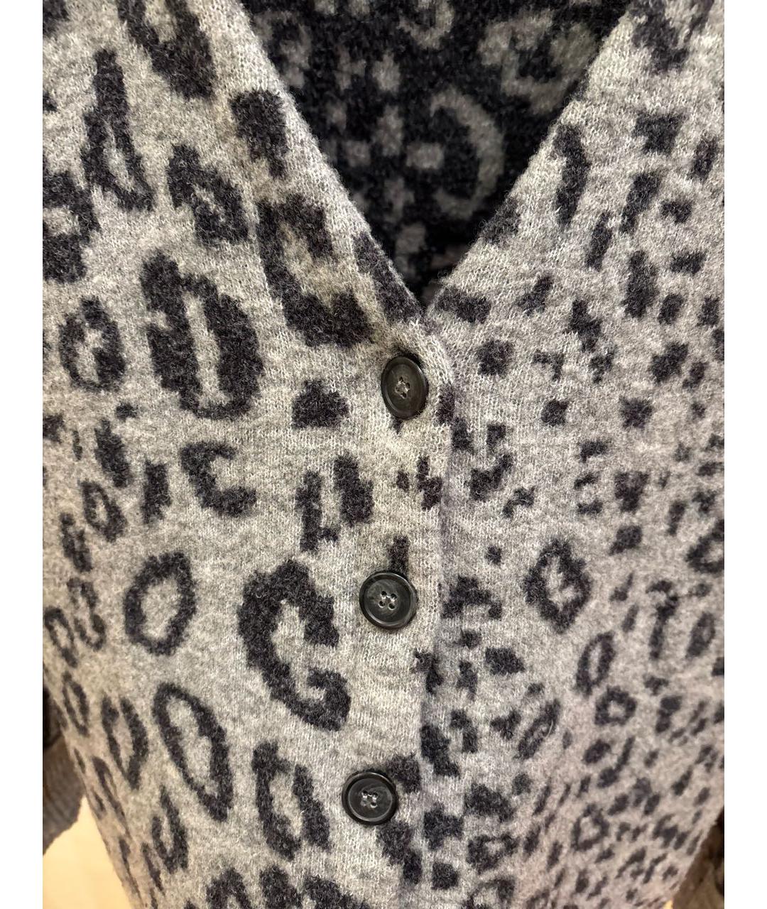 THE KOOPLES Серый шерстяной кардиган, фото 4