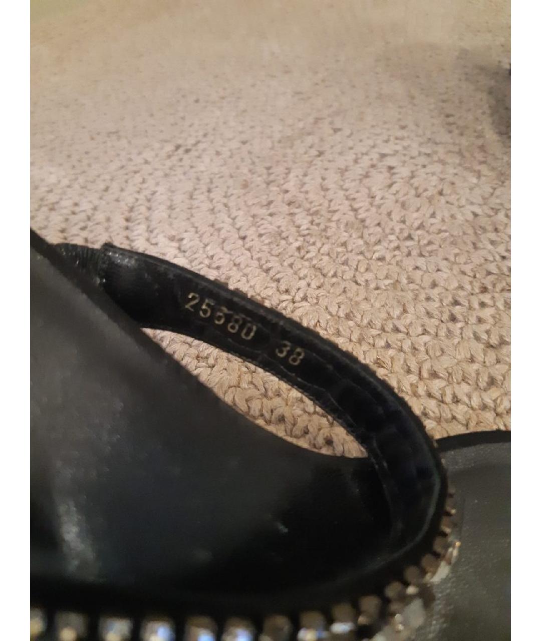 ESCADA Черные текстильные босоножки, фото 5