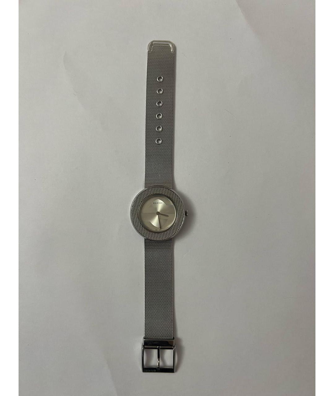 GUCCI Серебряные стальные часы, фото 6