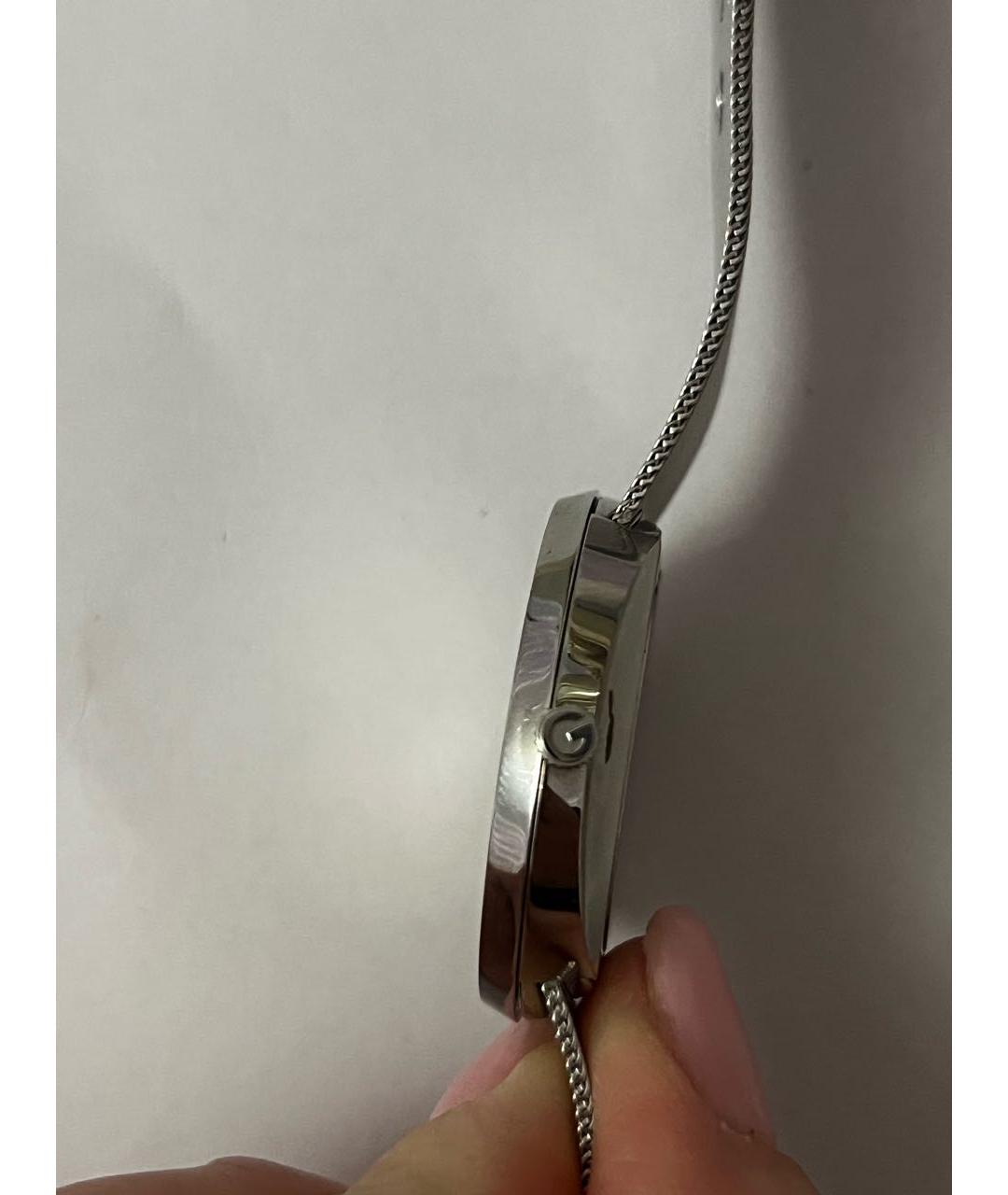 GUCCI Серебряные стальные часы, фото 3