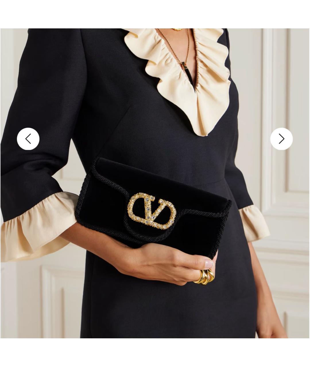 VALENTINO Черная сумка через плечо, фото 1