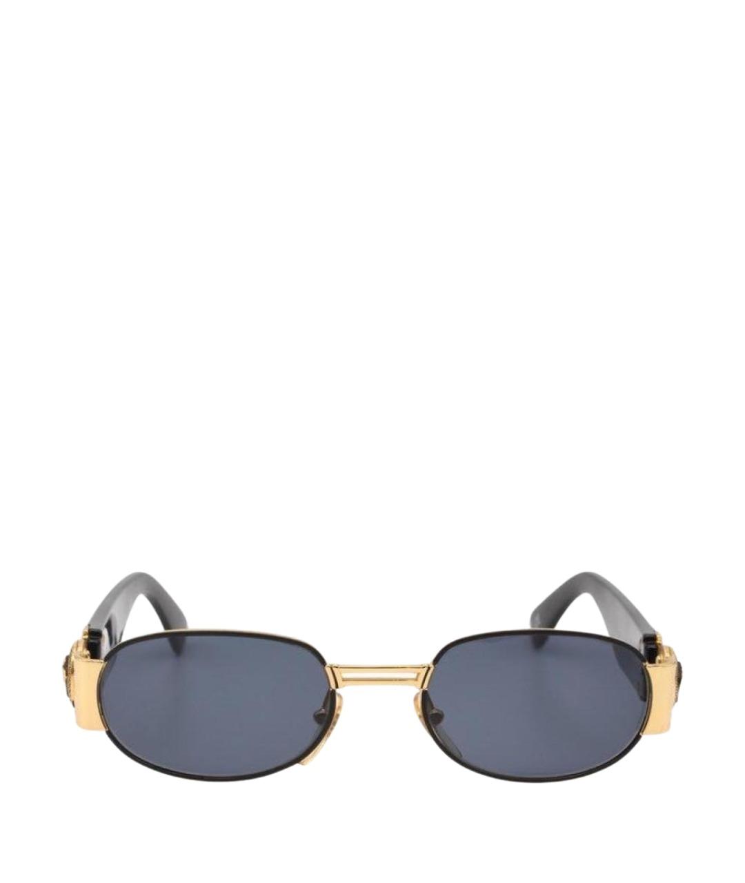 VERSACE Черные пластиковые солнцезащитные очки, фото 1