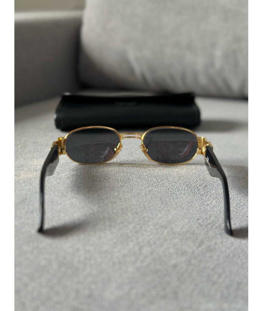 VERSACE Черные пластиковые солнцезащитные очки, фото 5