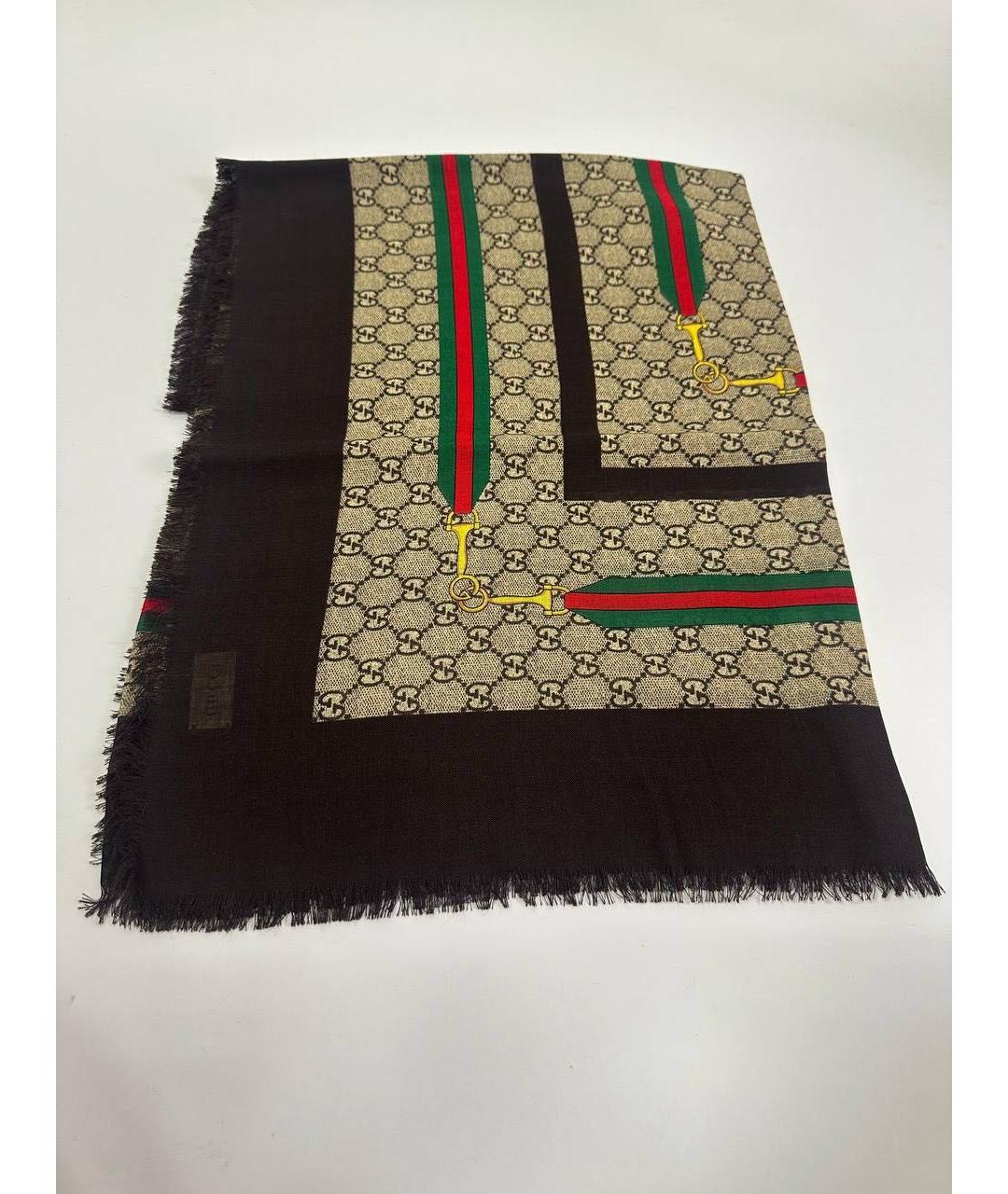 GUCCI Мульти шерстяной платок, фото 5
