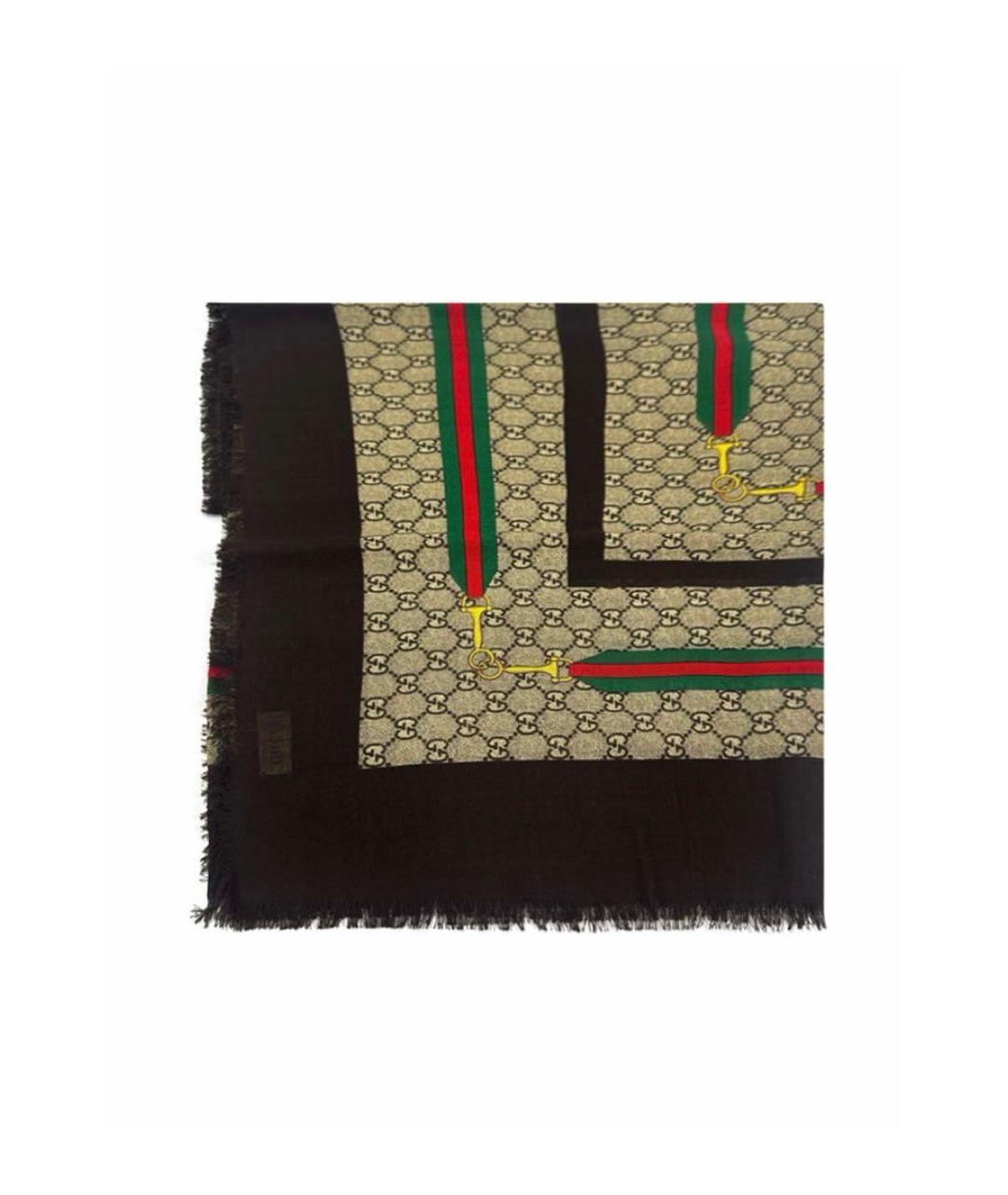 GUCCI Мульти шерстяной платок, фото 1