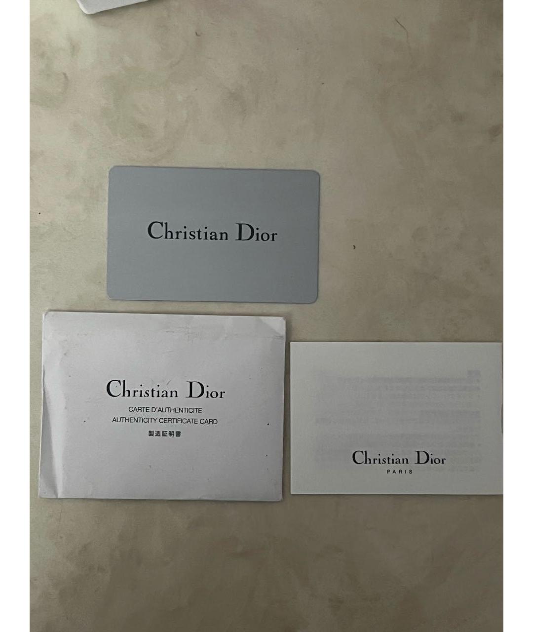 CHRISTIAN DIOR Бежевая сумка с короткими ручками из лакированной кожи, фото 6