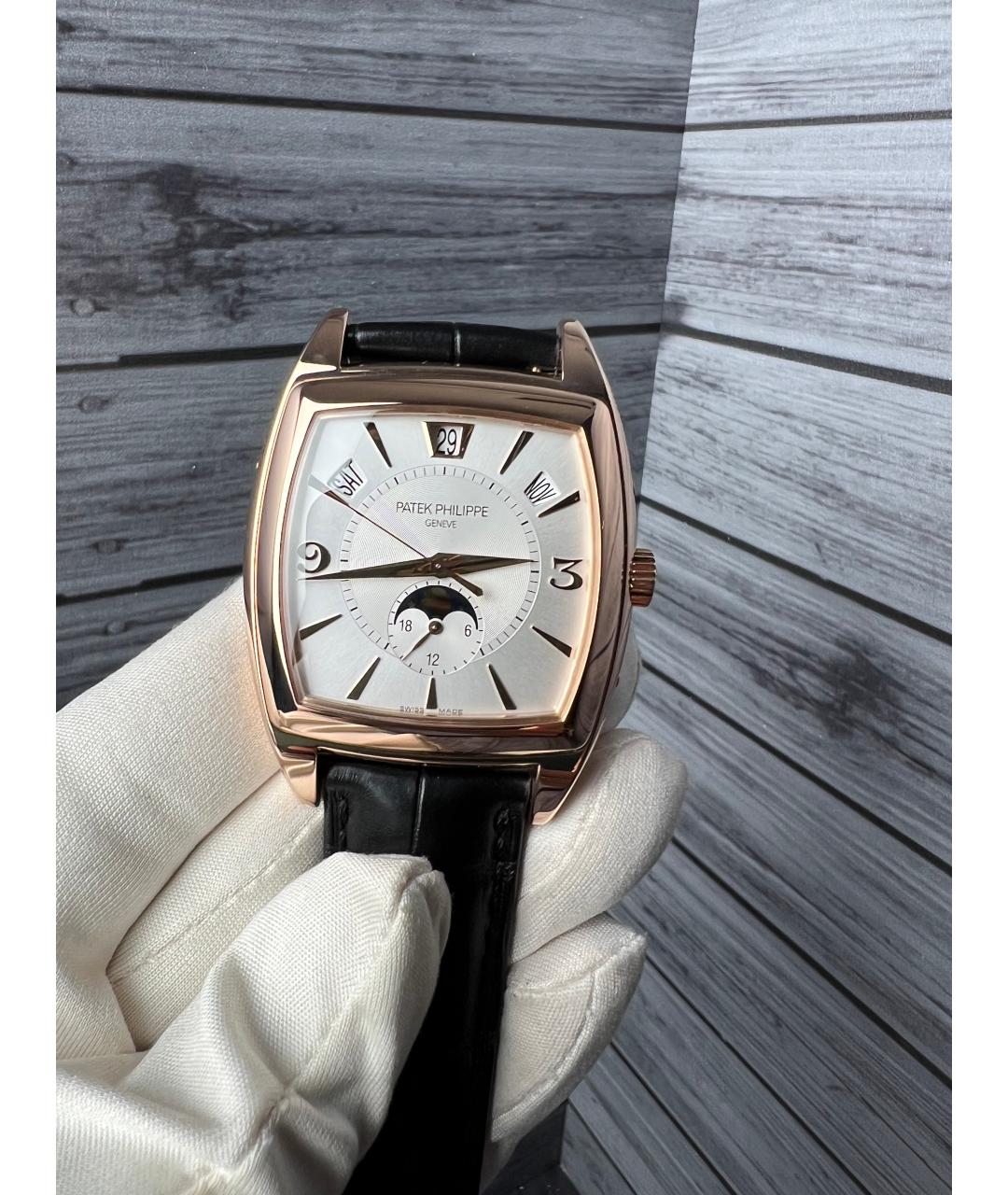 PATEK PHILIPPE Белые часы из розового золота, фото 2