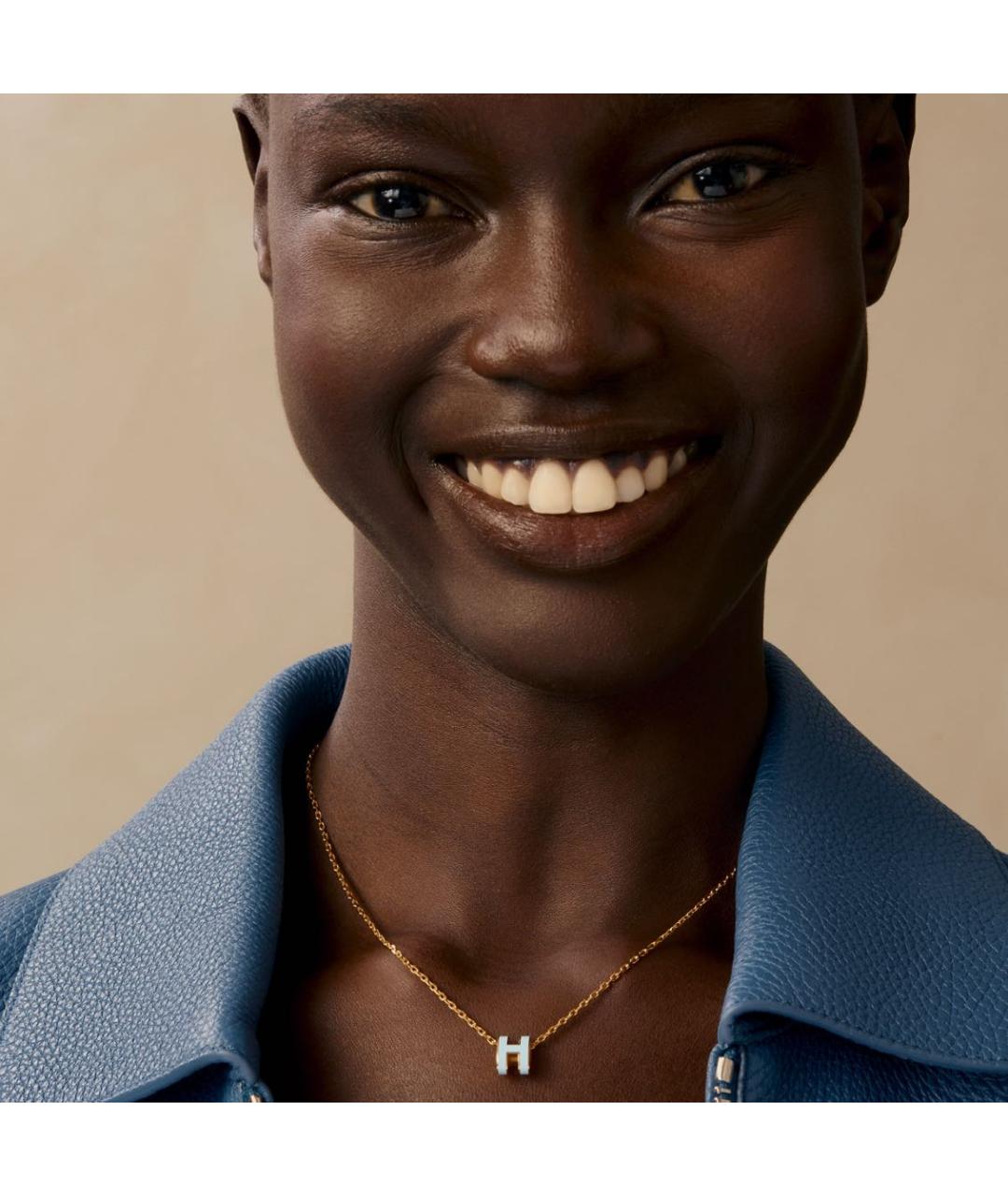 HERMES Голубая металлическая подвеска, фото 3