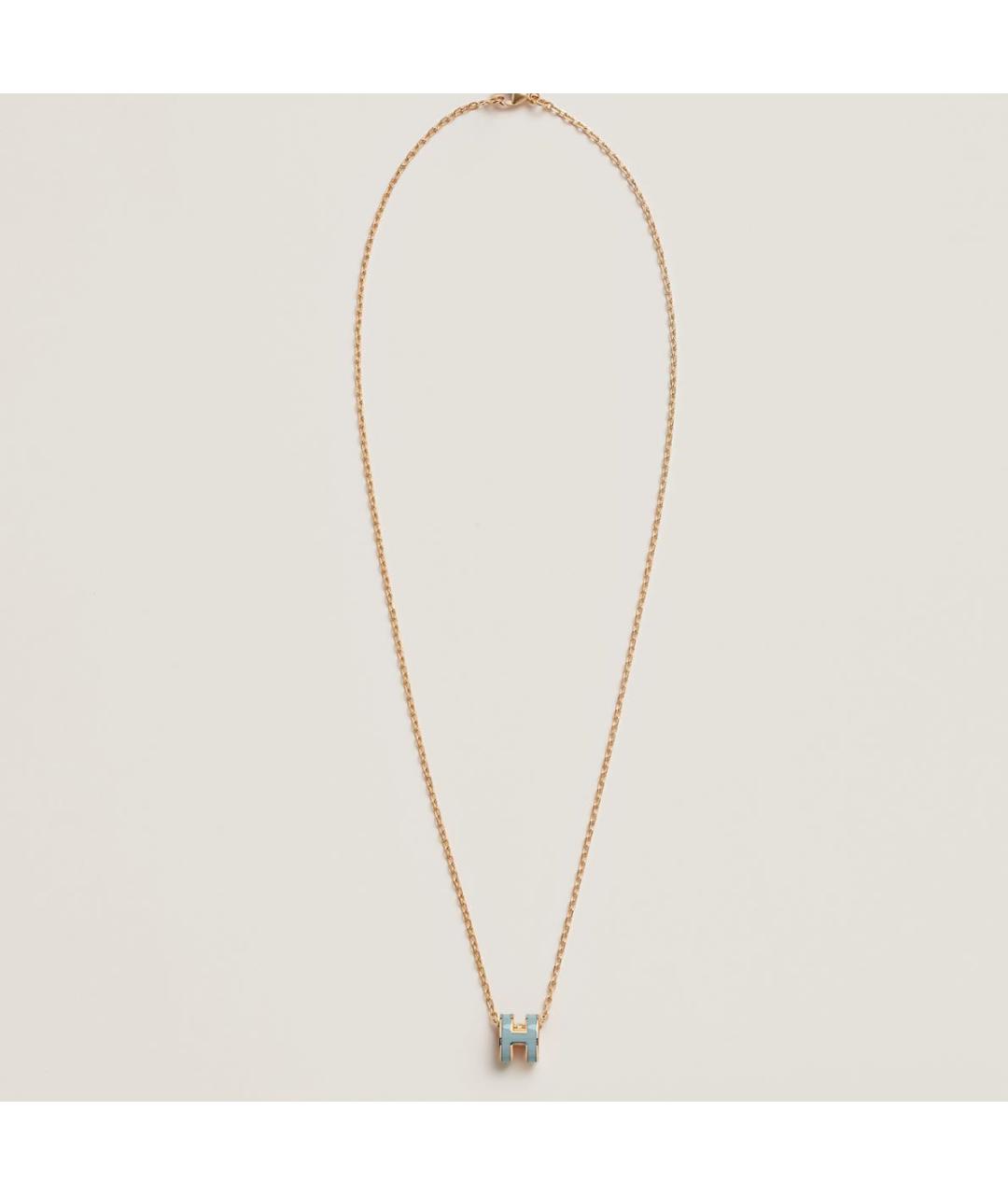 HERMES Голубая металлическая подвеска, фото 2