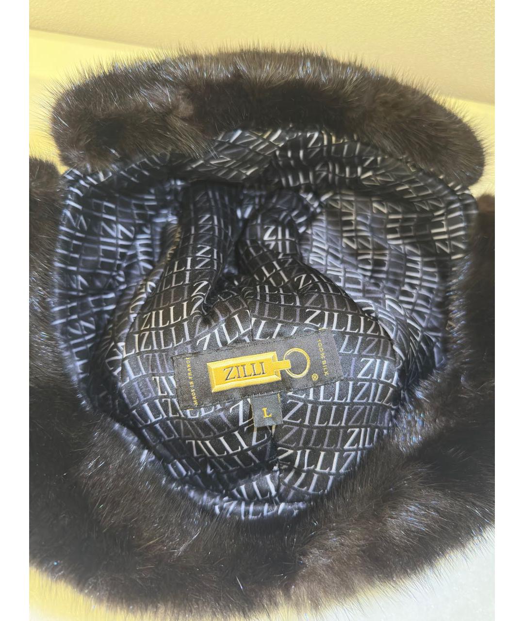 ZILLI Черная кашемировая шапка, фото 3