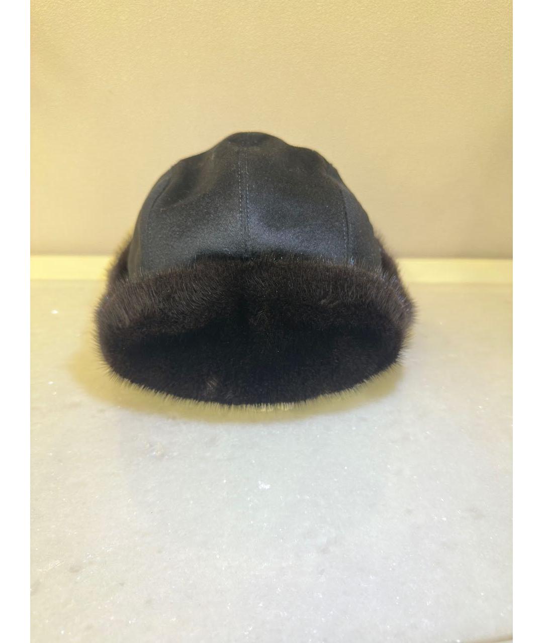 ZILLI Черная кашемировая шапка, фото 5