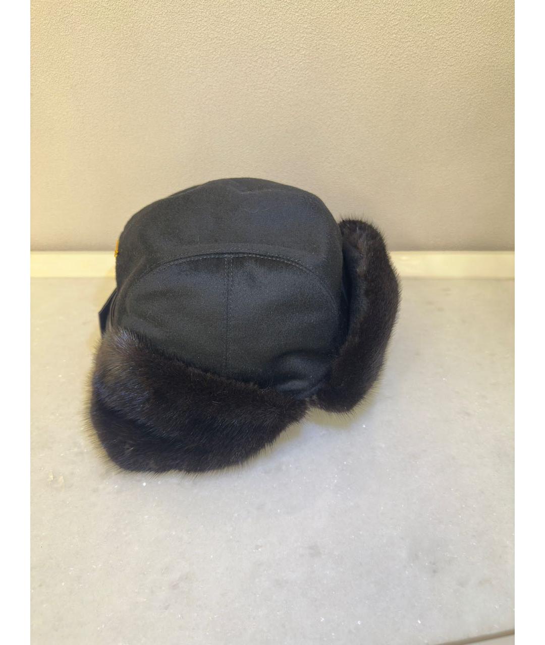 ZILLI Черная кашемировая шапка, фото 4