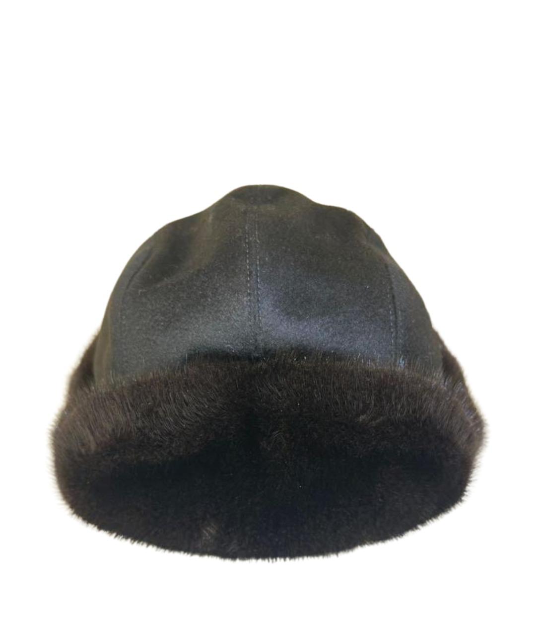 ZILLI Черная кашемировая шапка, фото 1