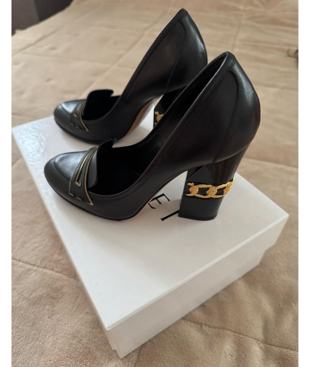 CASADEI Черные кожаные туфли, фото 2