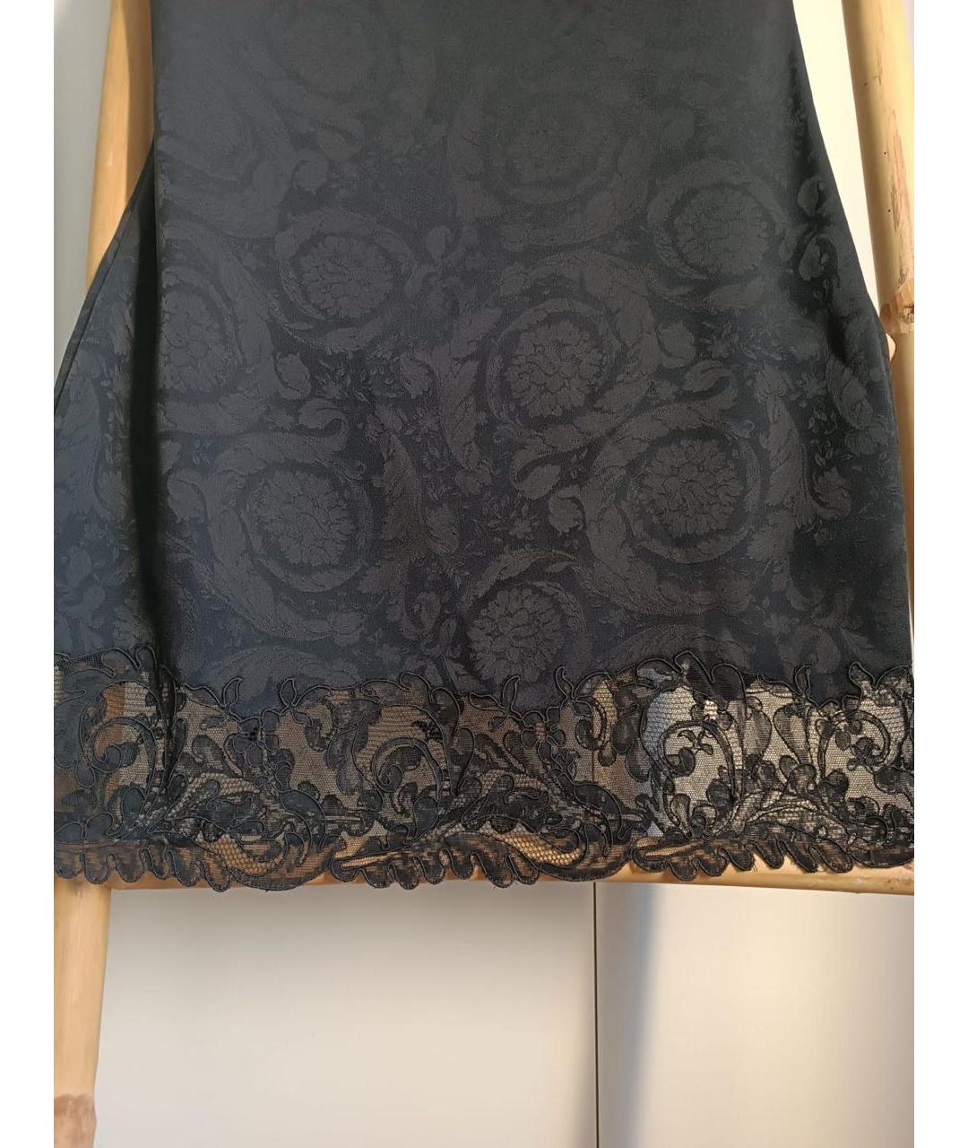 VERSACE Черное ацетатное вечернее платье, фото 3