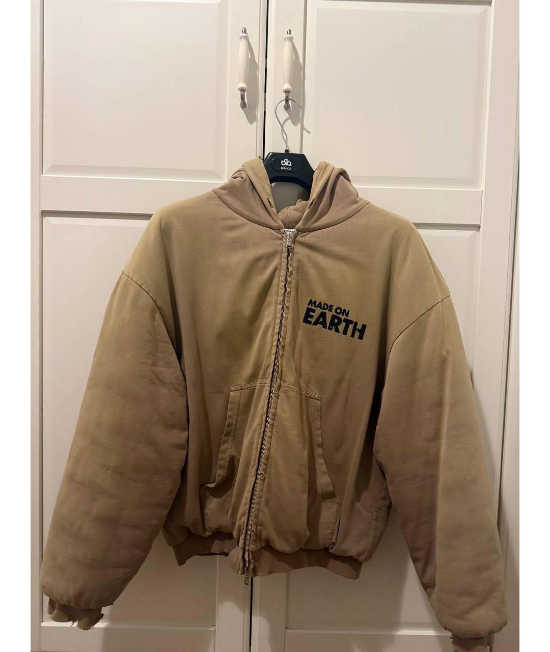 VETEMENTS Бежевая хлопковая куртка, фото 6