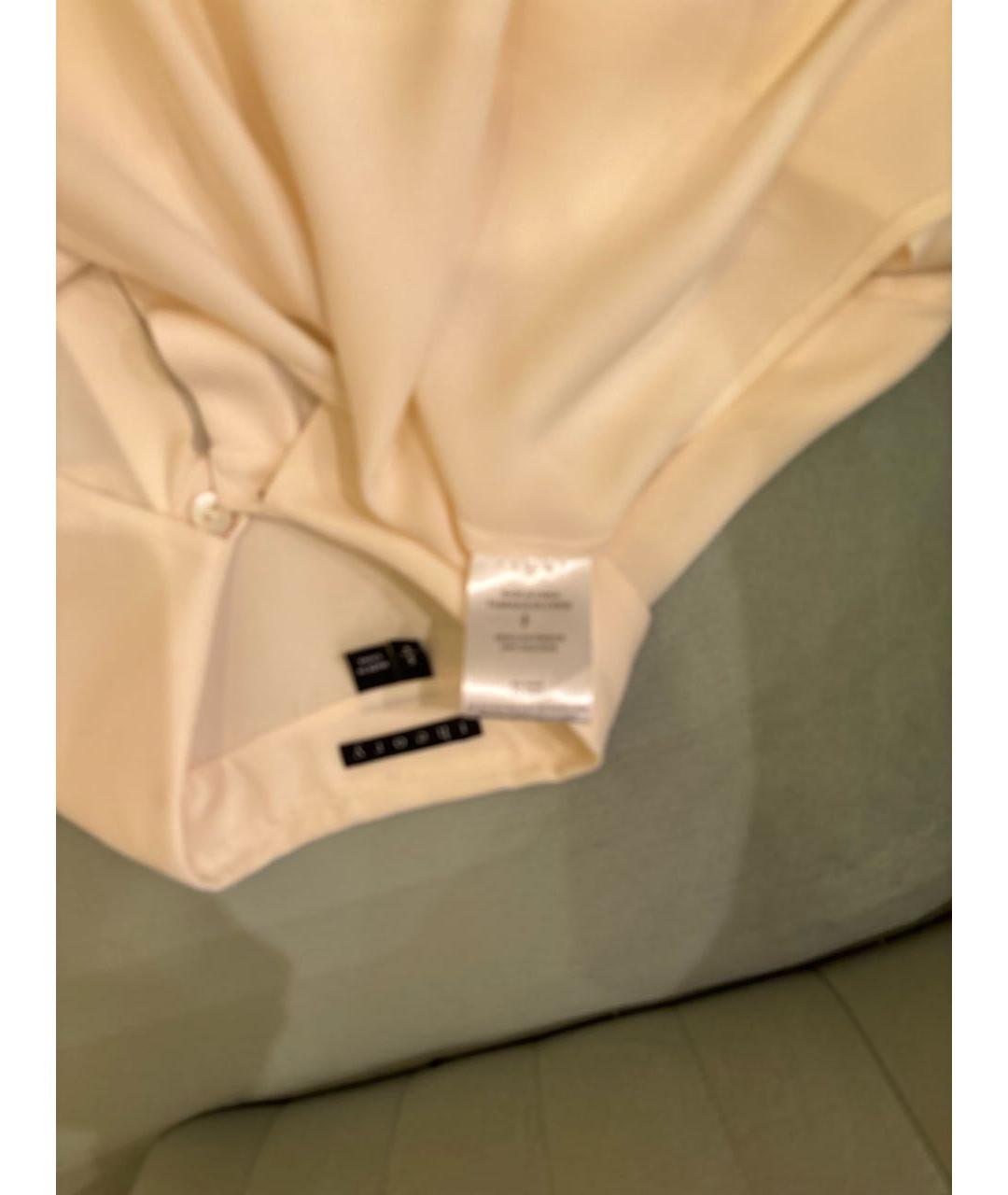 THEORY Бежевая шелковая блузы, фото 3