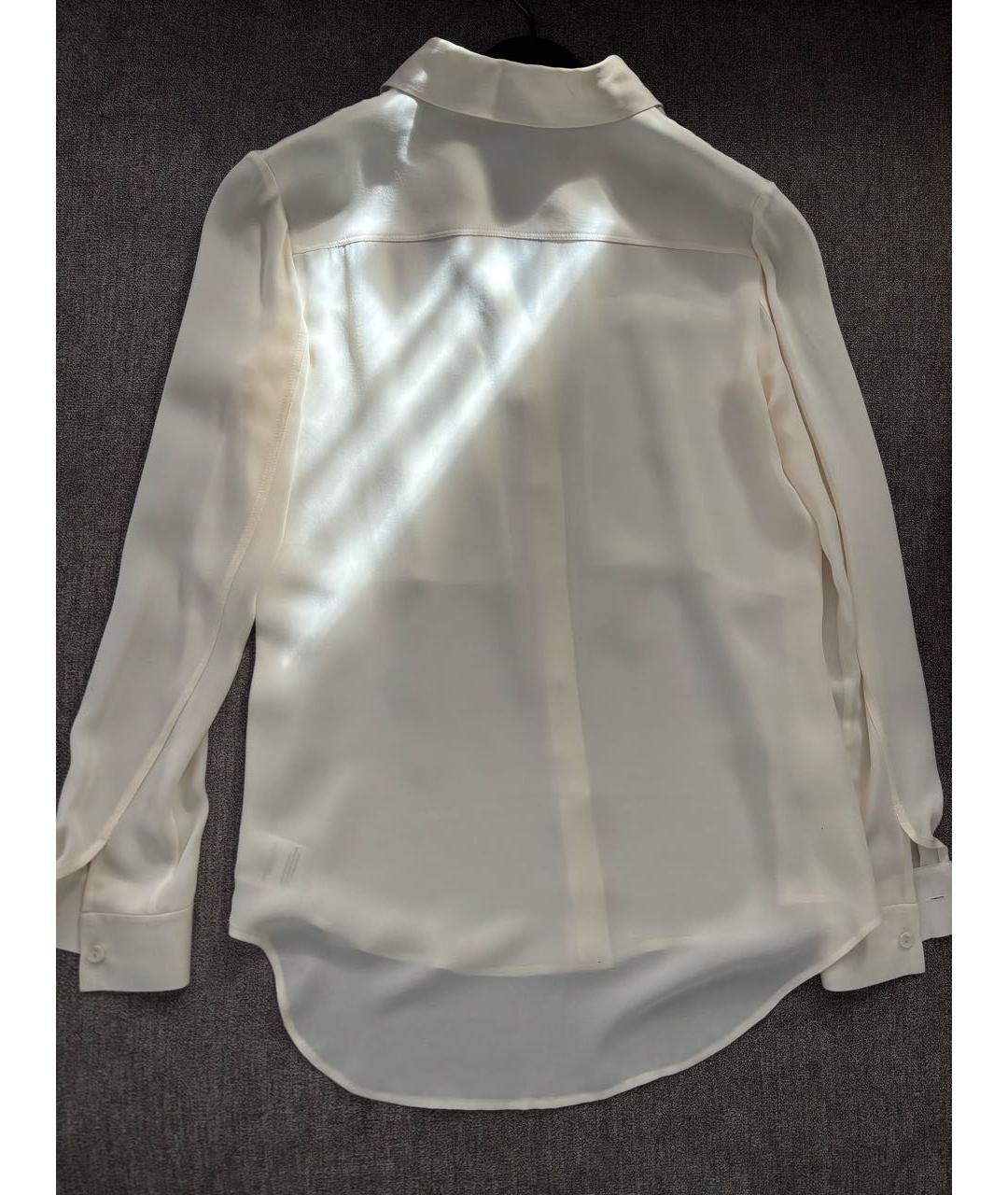 THEORY Бежевая шелковая блузы, фото 5