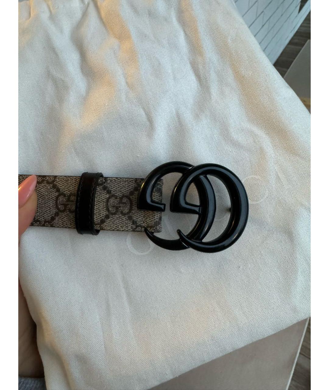 GUCCI Бежевый ремень, фото 2