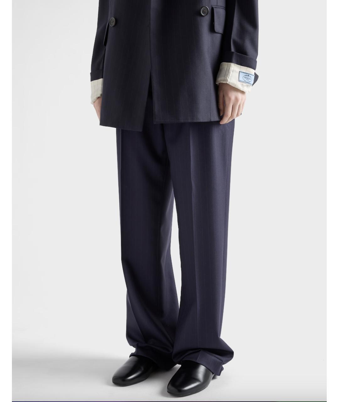 PRADA Синий шерстяной костюм с брюками, фото 3
