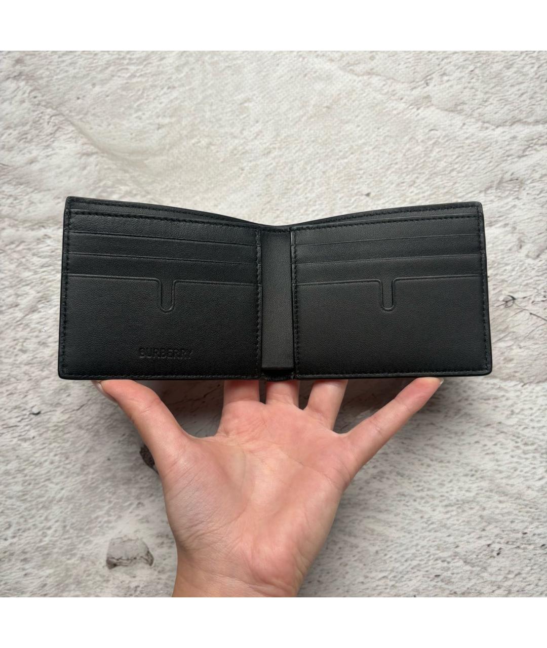 BURBERRY Красный кожаный кошелек, фото 6