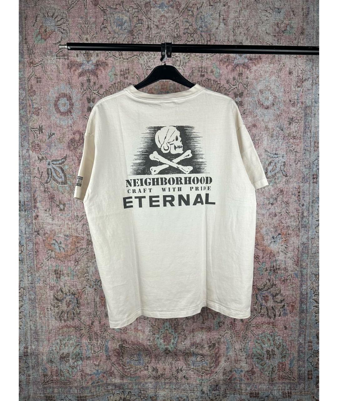 Saint Michael Бежевая хлопковая футболка, фото 4