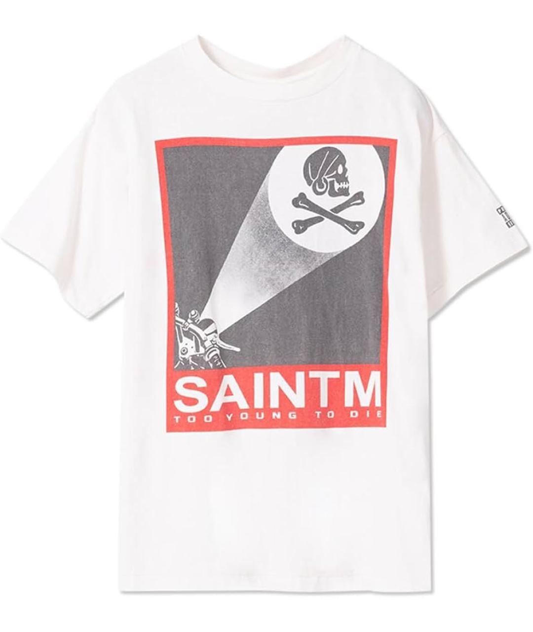 Saint Michael Бежевая хлопковая футболка, фото 7