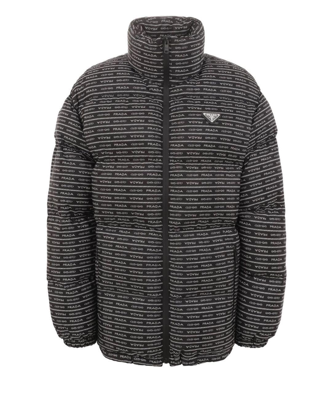 PRADA Черный полиэстеровый пуховик, фото 9