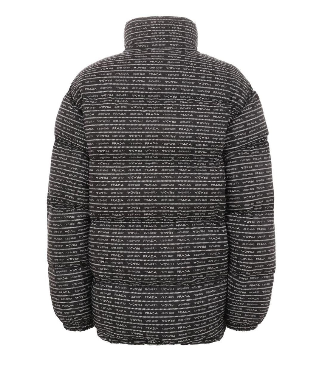 PRADA Черный полиэстеровый пуховик, фото 2