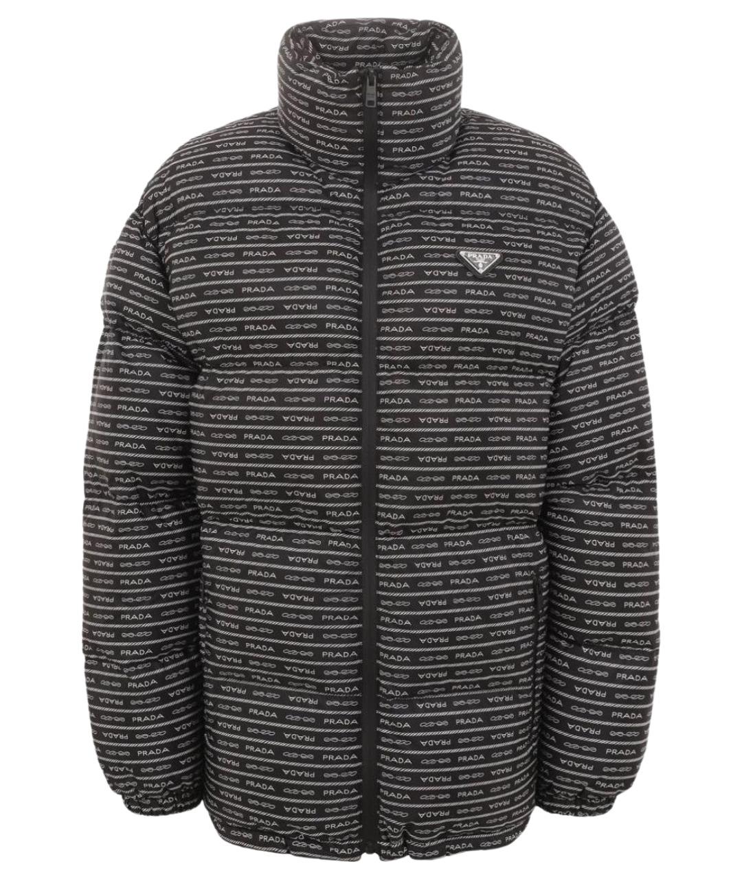 PRADA Черный полиэстеровый пуховик, фото 1