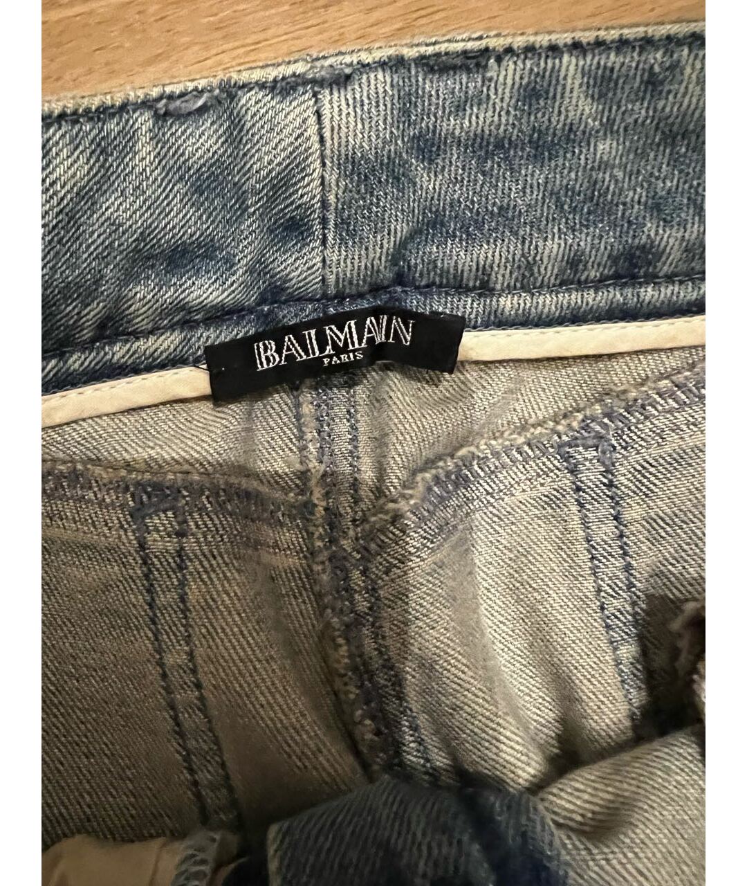 BALMAIN Бежевые прямые джинсы, фото 5