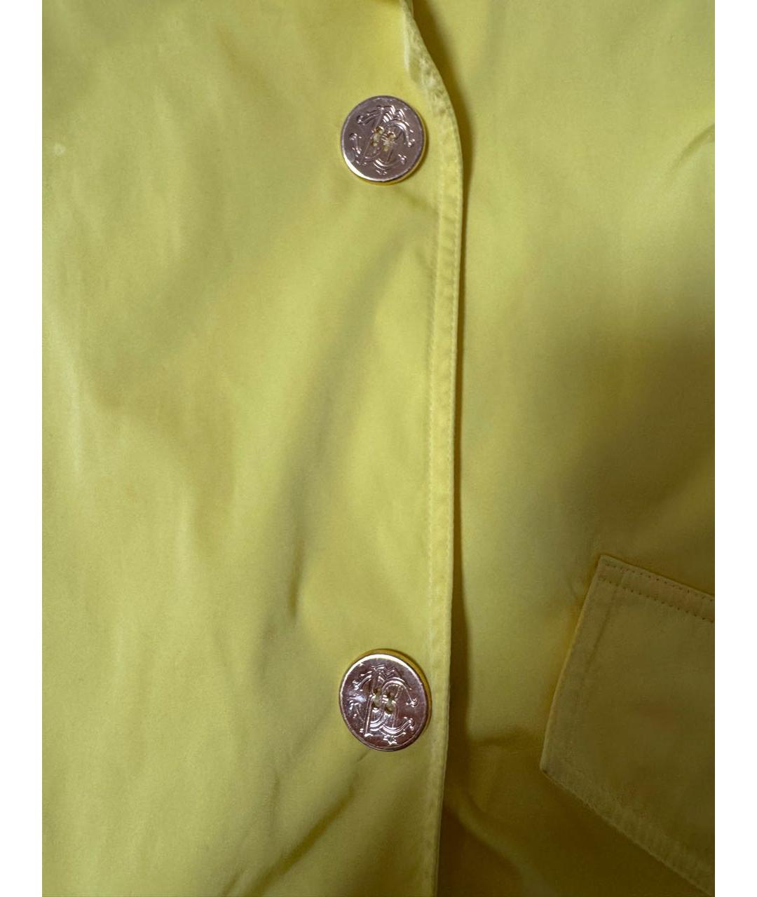 ROBERTO CAVALLI Желтая полиэстеровая парка, фото 4