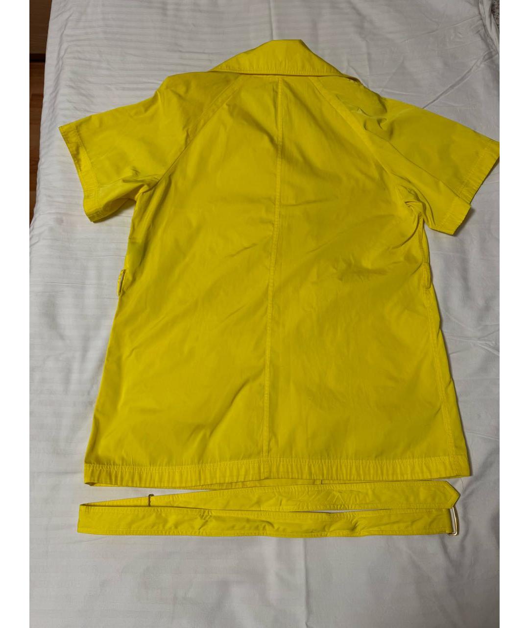 ROBERTO CAVALLI Желтая полиэстеровая парка, фото 2
