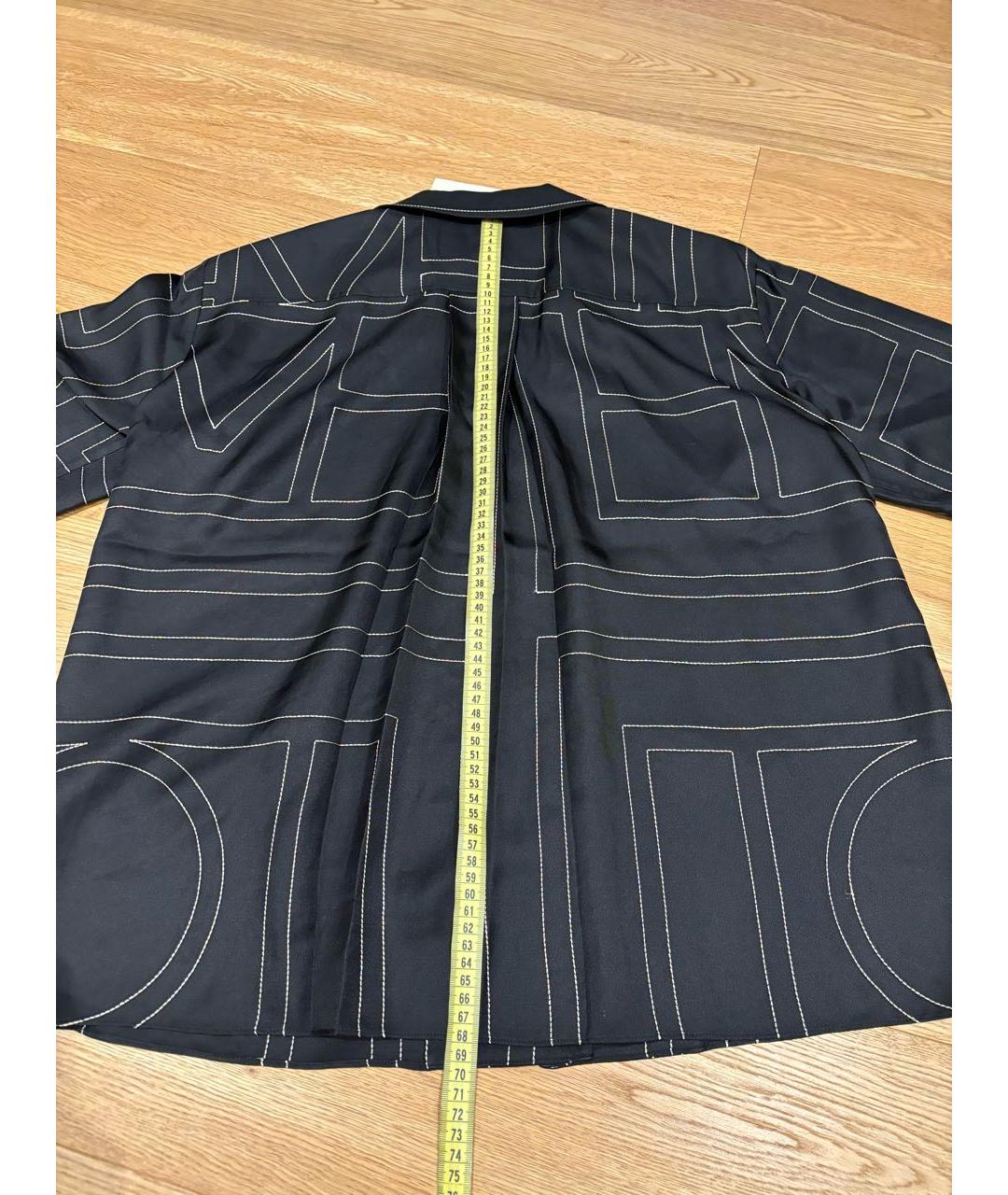 TOTEME Черный шелковый костюм с брюками, фото 6