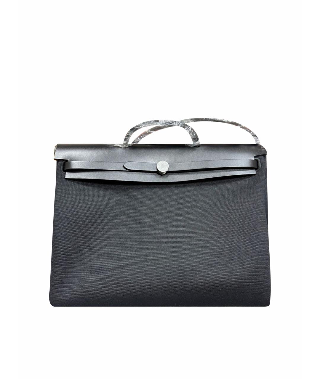 HERMES Черная сумка с короткими ручками, фото 1