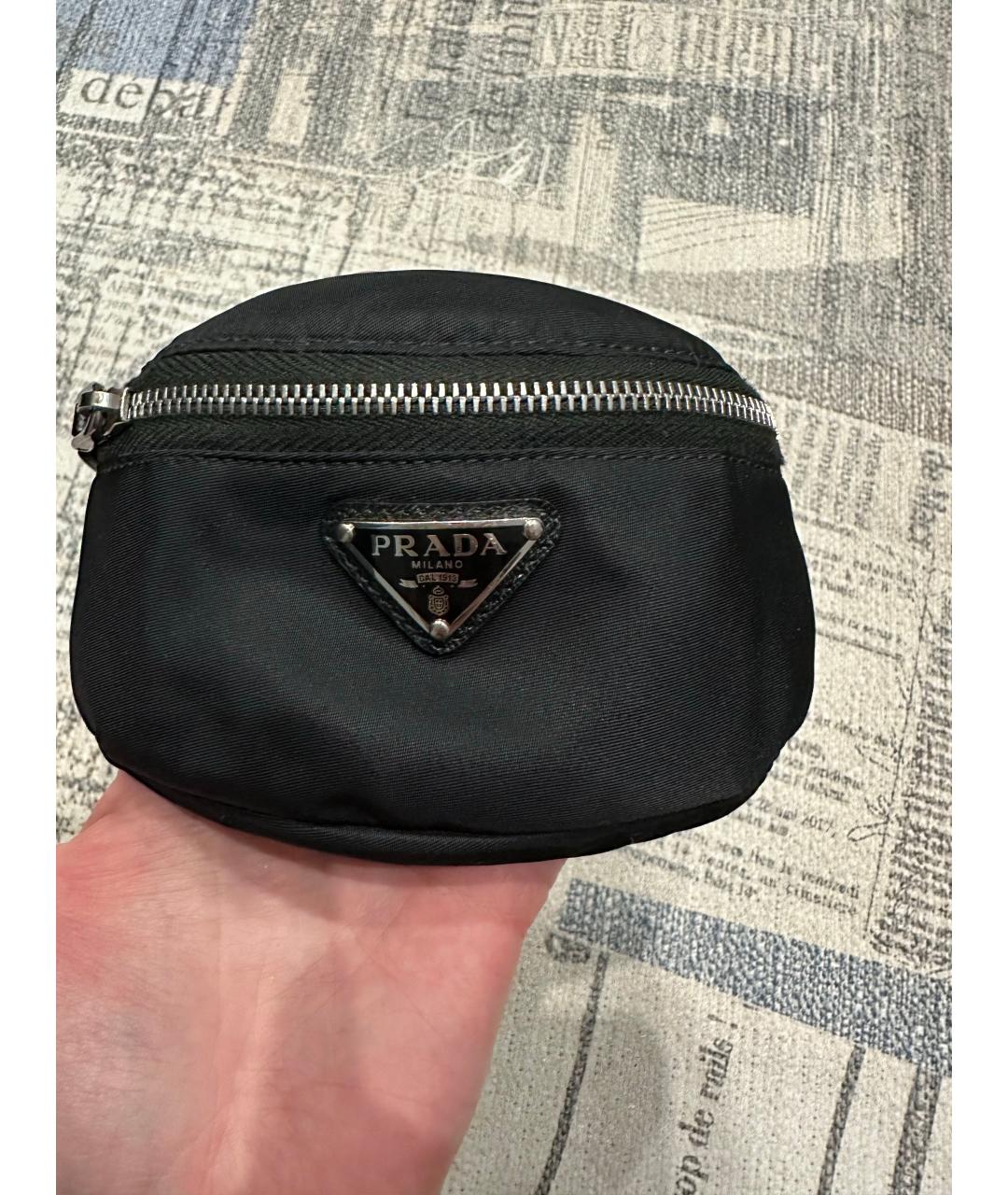 PRADA Черная барсетка, фото 5